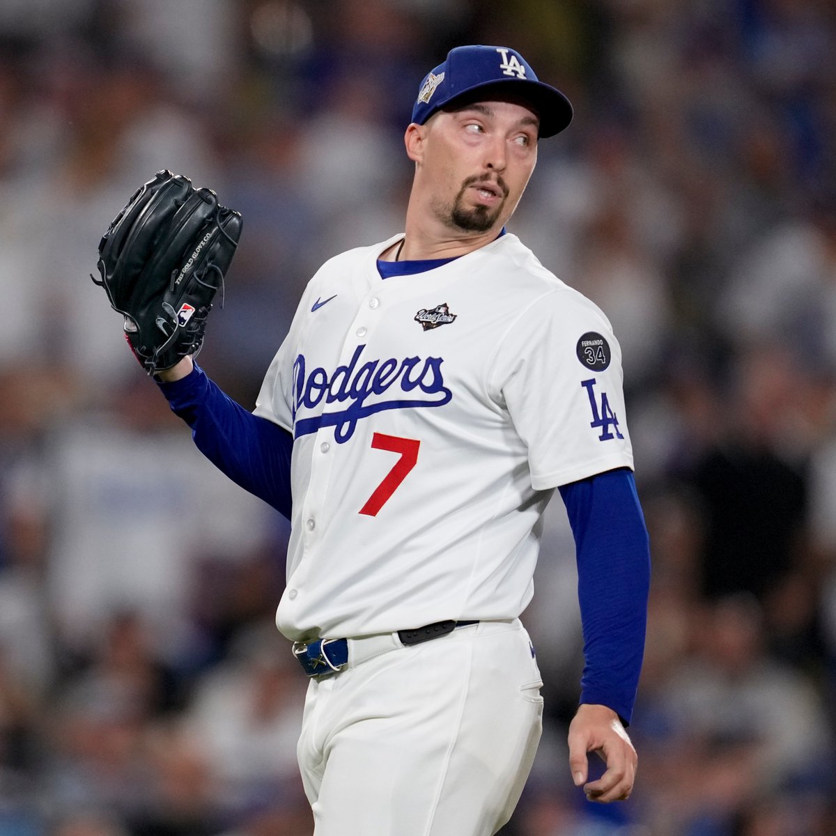 TalkinBaseball_'s tweet image. Blake Snell&apos;s final line in Game 5:

6.2 IP, 6 H, 5 ER, 4 BB, 7 SO, 116 P