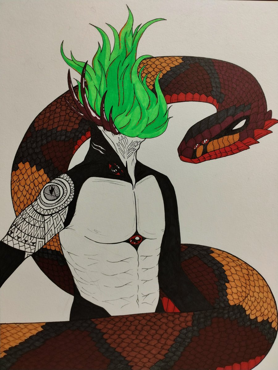KingfishOPS's tweet photo. Inktober day 25 - Companion
#inktober #art #myart #eldritch #horror #eldritchabomination #snake #noodles #strangecreature #viper https://t.co/2ct6ormWm0