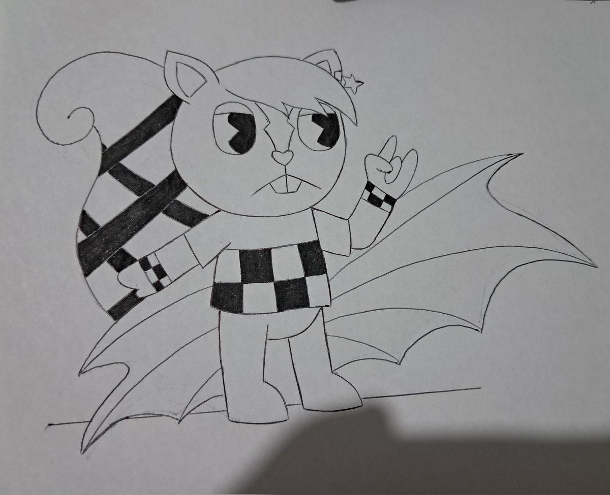 Fusion, hoy les muestro la fusión de 2 personajes, Betudy y Star.
#happytreefriends #htfOC #Inktober