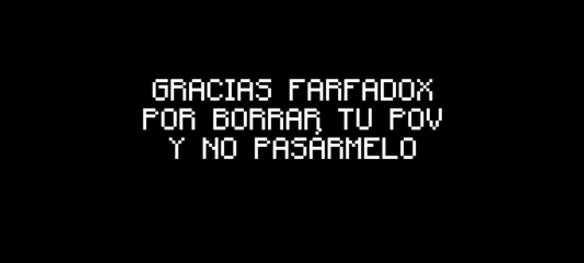 me imagino a farfa enterándose de esto al mismo momento que se publicó el vídeo y ni en cuenta xdd