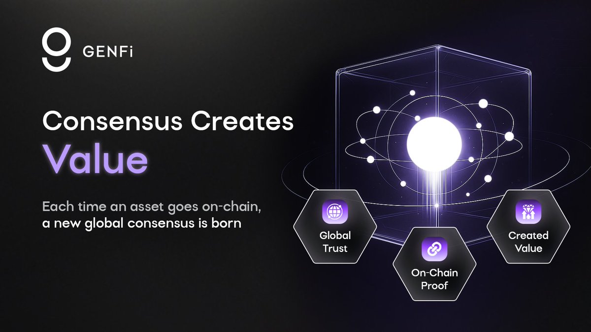 Each   time an asset goes on-chain, a new global consensus is born.