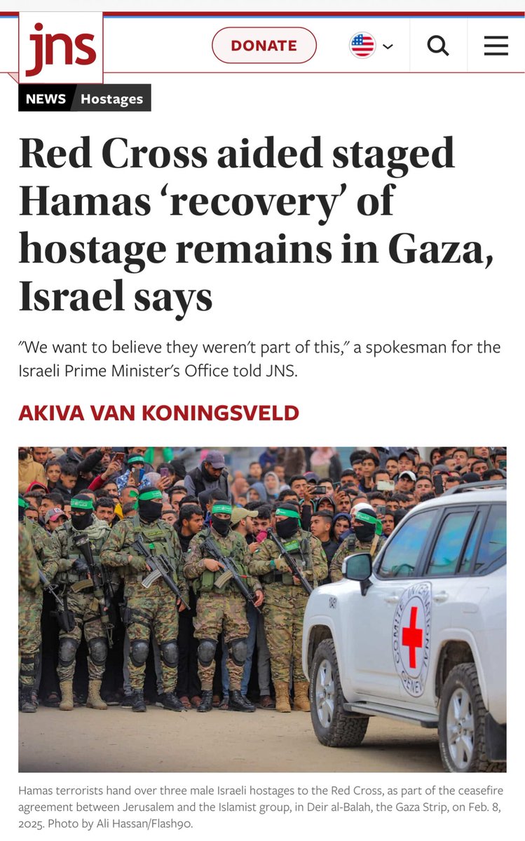 So much for that famous “neutrality”, hey?

For over 2 years now, <a href="/ICRC/">ICRC</a> has not seen a single Israeli hostage in captivity. They refused to even provide medicine.

Quite simply put, the Red Cross have become COLLABORATORS with Hamas!