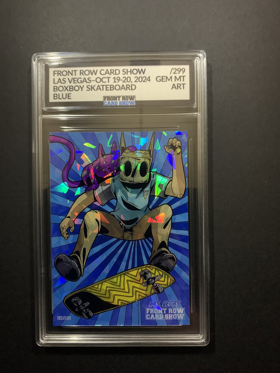 ArgyledPlaschke's tweet photo. BoxBoy Skateboard & Whiskers
Original Art by Steven Lelito
Blue
#’d /299
Front Row Card Show Just Slabbed
Promo
$10
Shipping Starts @:
🇺🇸: $6
🇨🇦: $15
#WBC #CUTL #ZakStack14
October 2025 https://t.co/k1hzS2ke69