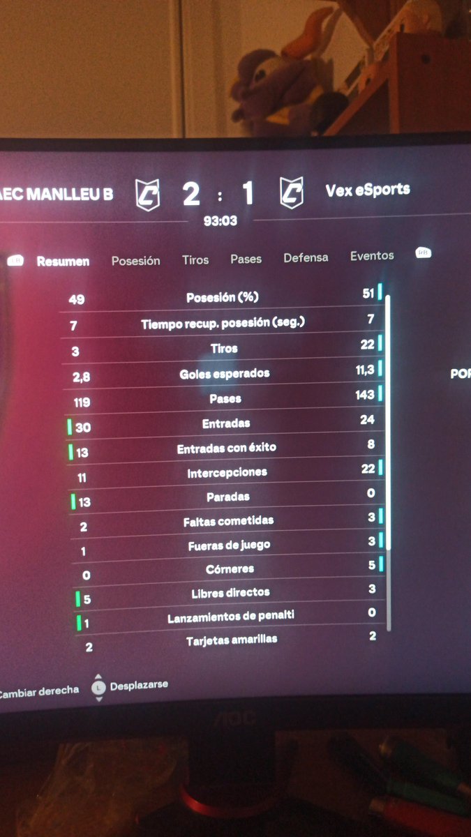 Los porteros también ganan partidos (aunque sean de play-off y siendo 2 jugadores) (gk y DC) pero contra 5 titulares de un equipazo como es Vex Esports