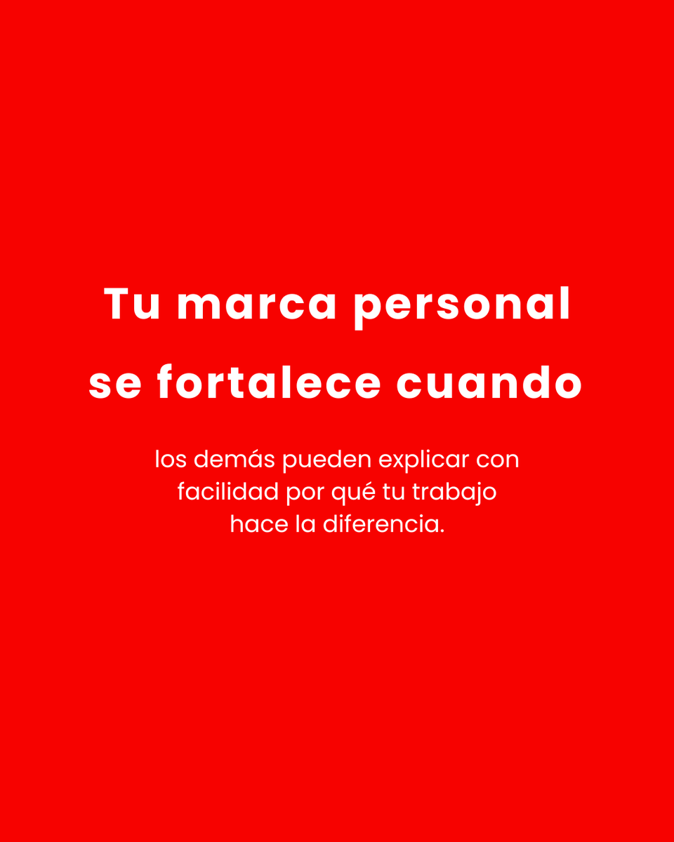 NanVazy's tweet photo. No se trata solo de ser visible, sino de ser relevante.
Cuando otros pueden describir con claridad lo que aportas, significa que tu propuesta de valor está bien posicionada.
Eso ocurre cuando tu trabajo genera impacto real,
cuando tu coherencia se sostiene en resultados
y cuando tu mensaje deja huella más allá de tu presencia.
La verdadera fortaleza de una #marcapersonal no está en cuánto hablas de ti, sino en cuánto pueden decir los demás sobre el valor que generas.