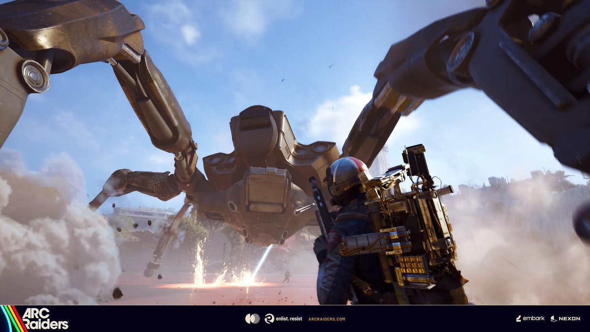 gamespark's tweet photo. 新作PvPvE『ARC Raiders』売上が勢い爆発！『BF6』越え、次なる脱出シューターブーム起こせるか
https://t.co/VtDZsPGOpK

『THE FINALS』開発元の新作！重機系メカがカッコいい https://t.co/e3jw8OuO2D
