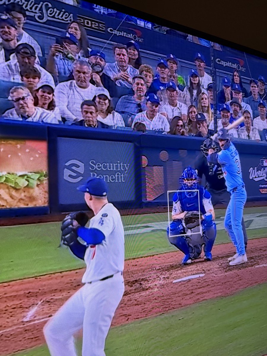 Nick Khan taking in the #WorldSeries from behind home plate