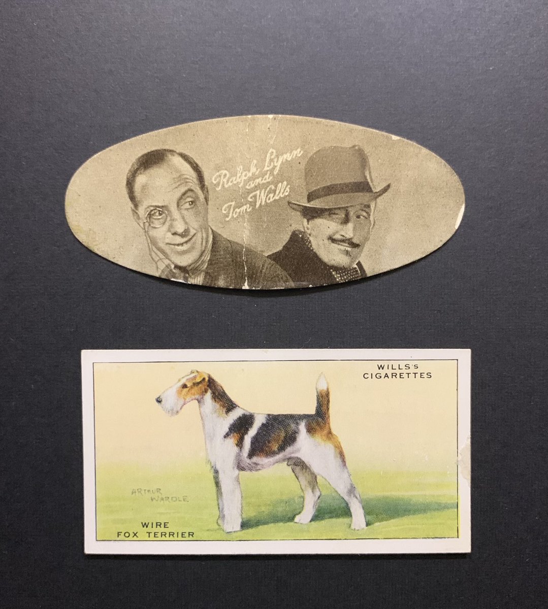 ArgyledPlaschke's tweet photo. •Ralph Lynn and Tom Walls (1934 Carreras Film Stars Oval)
•Wire Fox Terrier (1937 Wills’s Cigarettes Dogs)
$5 each
Shipping Starts @:
🇺🇸: $6
🇨🇦: $15
#WBC #CUTL #ZakStack14
October 2025 https://t.co/p6ptil8zWw