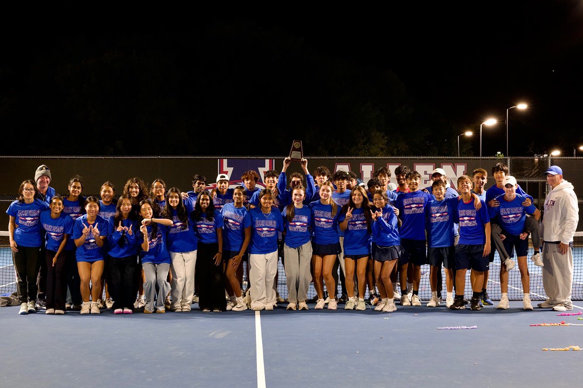 The JV Eagles competed in the District tournament yesterday &amp; today winning 59 of 60 total matches played, culminating in a 19-0 victory over the Prosper Eagles! 
2025 JV District Champions
🅰️🆙