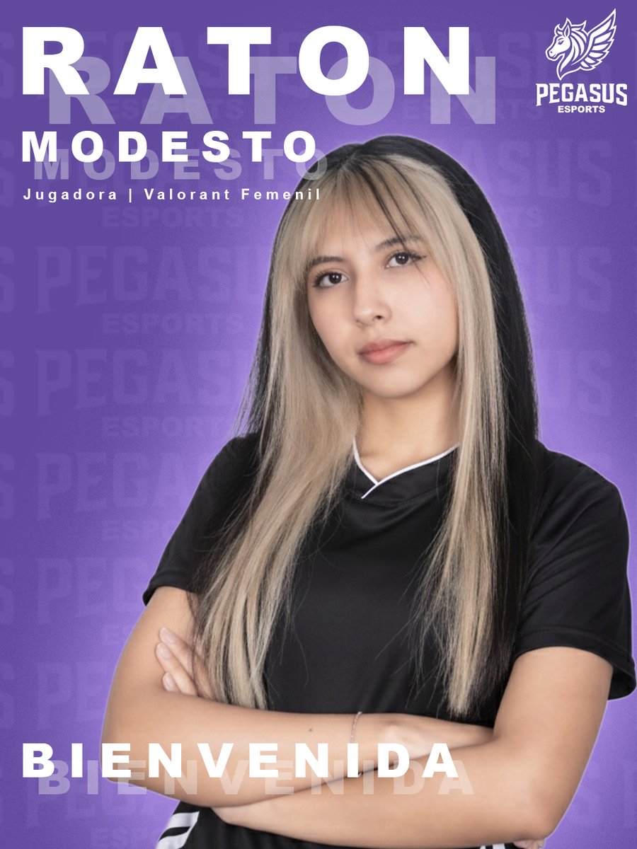 pegasus_esval's tweet photo. Presentación Oficial | PEGASUS ZENITH ♀️🪽
@ratonmodesto Centinela ⚔️
“No sé por qué clutcheo tanto”
Roster femenil de Pegasus Esports
#PegasusZenith #PegasusEsports #ValorantFem https://t.co/dK3Sc4etQK