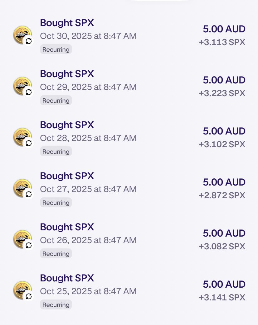 Dubs_dog's tweet photo. Day 131 of DCAing $5 everyday into #SPX6900 

You are watching in real time, good human beings rejecting the system and deciding to create their own source of wealth and purpose. 

Thanks to blockchain technologies, this is 100% achievable. 

Flip it 💹🧲 https://t.co/fsD6OcZZJB