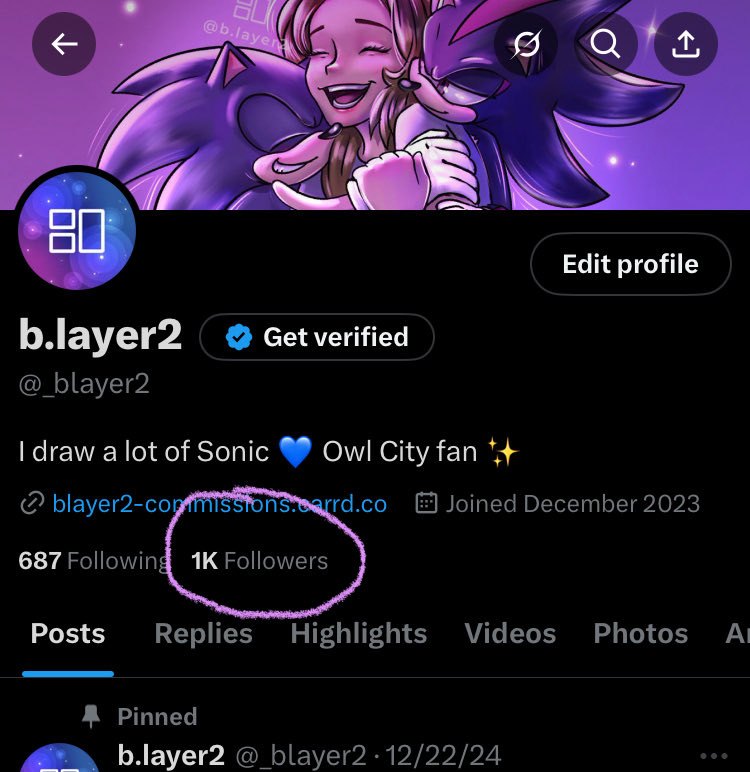 1K on Twitter?!!?? LETS GOOOO THANK YOU FRIENDS ILY SM🥹🙏🫶