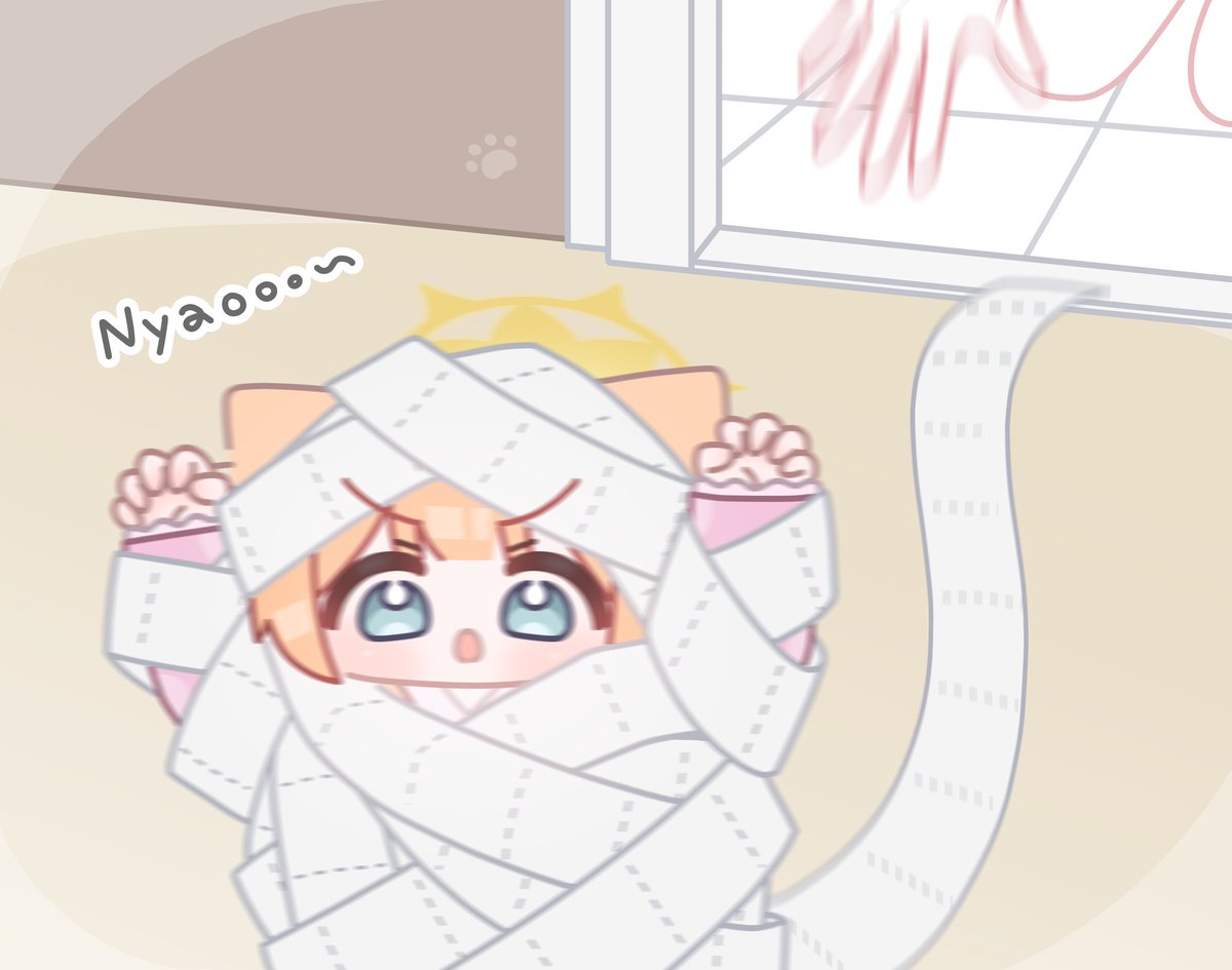 It’s almost Halloween!!! 🎃👻‼️
🧻⁉️

#ブルアカ #Halloween