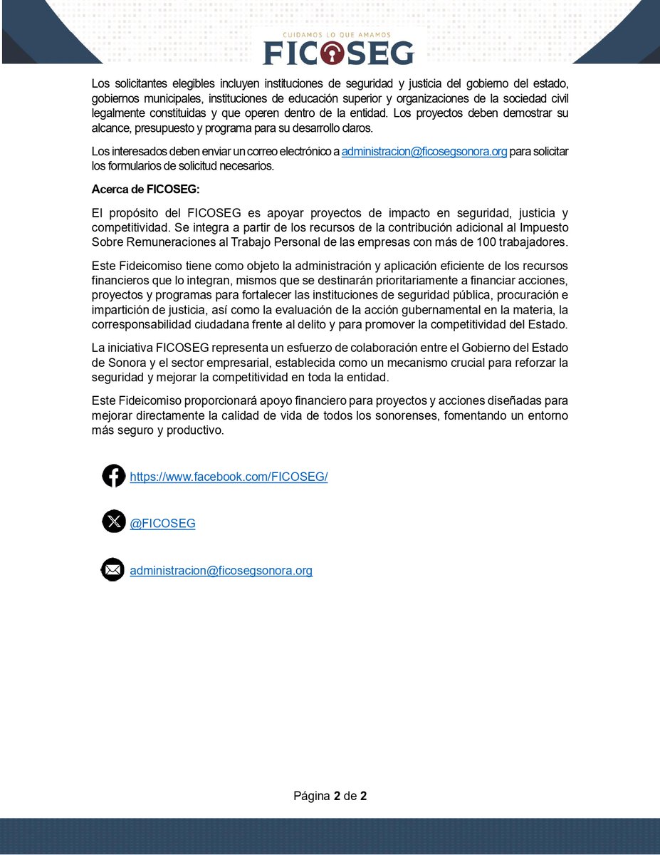 FICOSEG Sonora tweet media