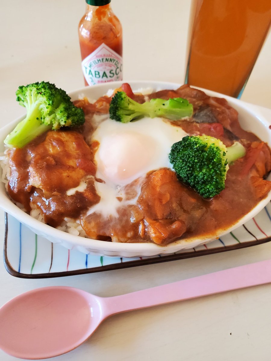 お昼ごはん😊焼きカレー🍛いただきます🙏