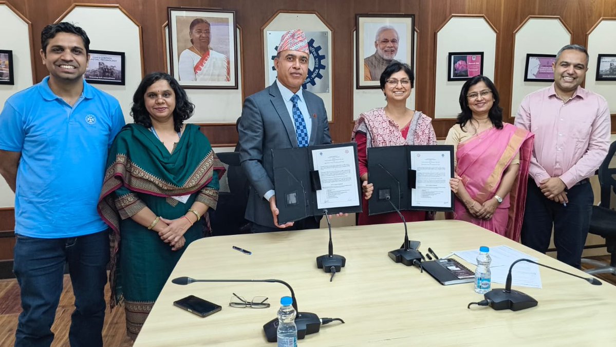CSIR_IND's tweet image. Strengthening science ties!
@CSIR_IND & Nepal Academy of Science & Technology (NAST) signed a 2-year Joint Working Programme at CSIR HQ, New Delhi, on 29 Oct 2025 to boost collaborative R&D and innovation.
#ScienceDiplomacy