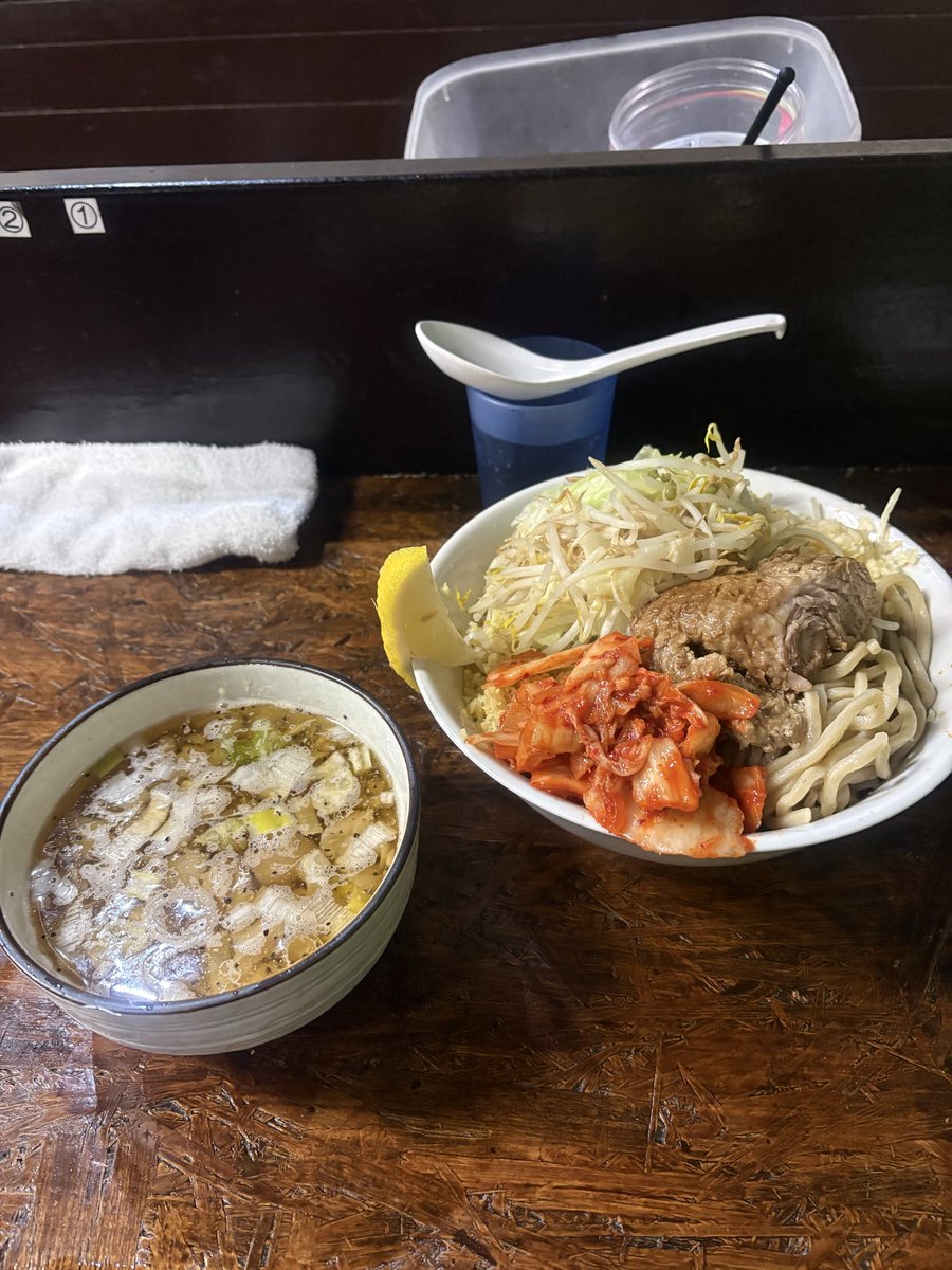 2025.10.30
自家製麺まさき　非乳化　新所沢
塩つけめん　細麺　おまかせ　TPキムチ

これも本当にめちゃくちゃ美味しかった。まさきで初つけめんでしたけど、こんなに美味しいとは知らなかった。自分好みでベストかもしれないレベル。ご馳走様でした。