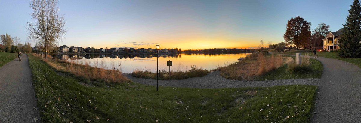 Then comes the evening.