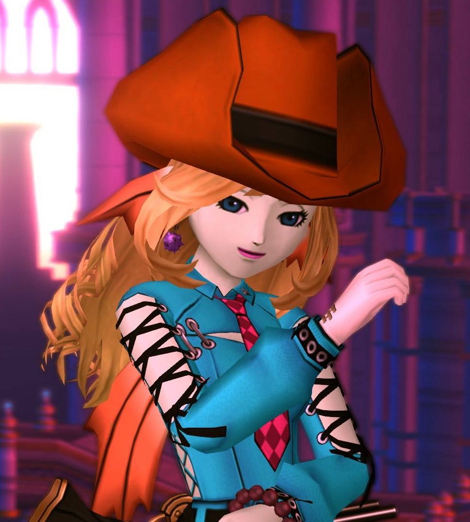 CreaJill_DQX's tweet photo. クレアのデビパンクドレア第2弾✨
カウガールにしてみました⭐️
デビパンクシャツと族長のケープの組合せなかなかよかったです😊
クレアもジルも新作アイテムでドレアを今月も頑張って作って、とても楽しかった😊
(枠の問題でもう打ち止め〜w)
#会心のデビパンク
#creastyle https://t.co/8HAo7YTJMV