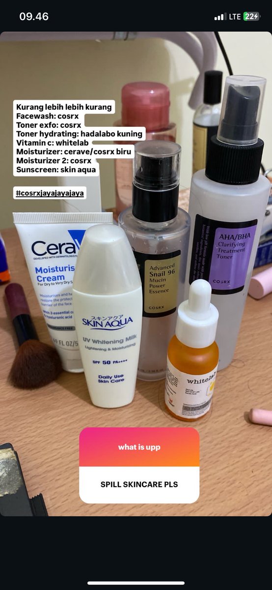 clopsie's tweet photo. My skincare gw ⭐️ https://t.co/hzWO2sbyZN
