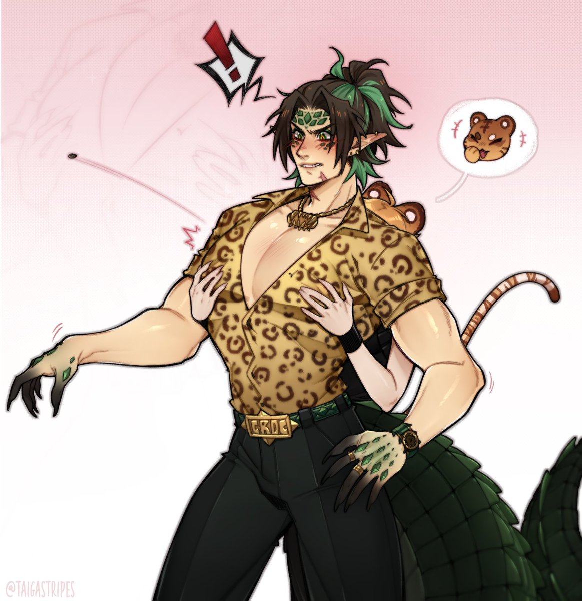 Emotional support homie boobies,, hoobies if you will🥰

|| #Taigallery || #CrocGallery || 🐊🐯