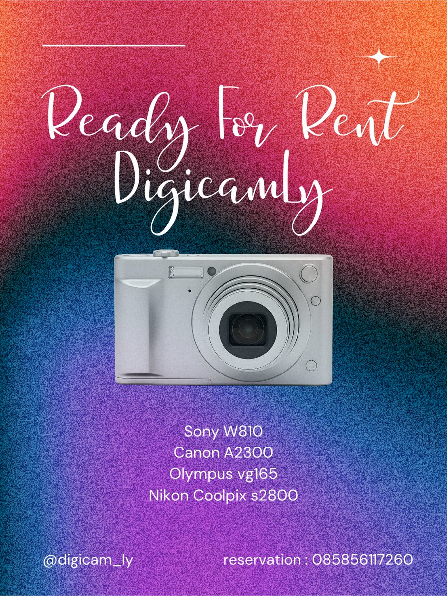 cccissby's tweet photo. ready sewa digicam yaa
bisa cod area kota malang, kota batu, singosari, pakis dan menyesuaikan.

cp : 085856117260
ig : @digicam_ly

#digicammalang #sewadigicammalang
#digicam
#sewadigicam 
#infomalang https://t.co/Wax3SwJeEk