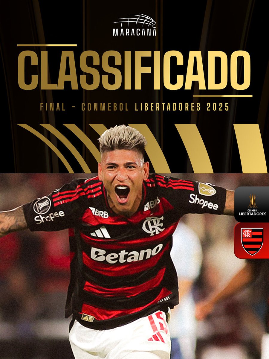maracana's tweet photo. Pela Glória Eterna! O Mengão é finalista da @libertadoresbr! É pelo Tetra, Nação. Vamos, @flamengo! ♥️🖤 https://t.co/Bnzk1XuyFY