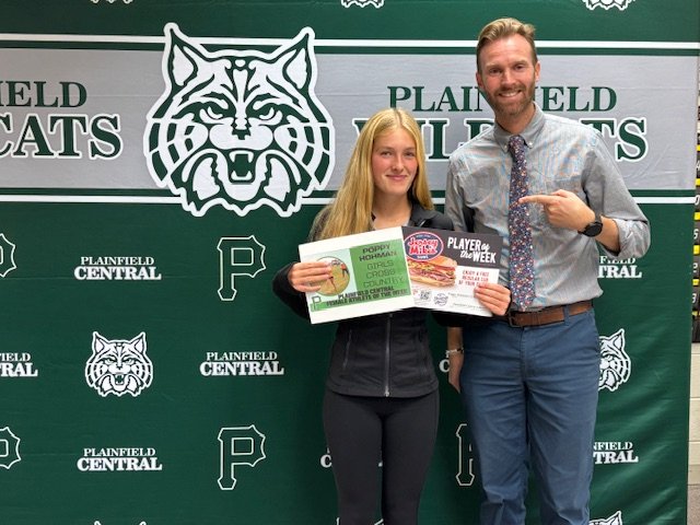 Poppy Hohman is our Female Athlete of the Week (10/13-10/18). She was the 2nd team finisher at the IHSA Regional, with a time placing her in the Top 5 ever for a Plainfield Central runner on our home course. Congrats Poppy!
#AStudentAbove
<a href="/jerseymikes/">Jersey Mike's Subs</a> <a href="/Mr_Chlebek/">PHS Wildcats</a> <a href="/PCHSTrackXC/">Wildcats Track & XC</a>