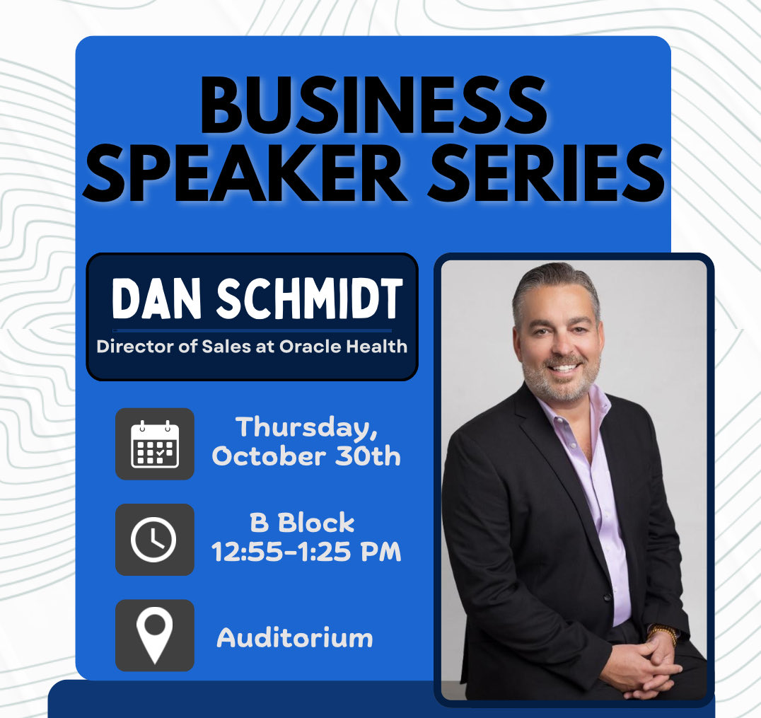 KingwoodDeca's tweet photo. Don’t miss it tomorrow come hear our guest speaker at B lunch on Thursday Mustang Hour in the Auditorium!!

@HumbleISD_KHS https://t.co/y2lC3MKRCB