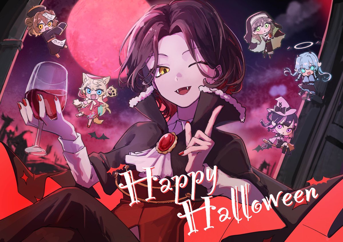 sasamiuniportal's tweet image. 🕯👻𝑯𝒂𝒑𝒑𝒚 𝑯𝒂𝒍𝒍𝒐𝒘𝒆𝒆𝒏👻🕯
｢トリックオアトリート、お菓子くれなきゃ悪戯しちゃうぞ！なんだか君から良い香りがするなあ………味見しても良い？ふふ、冗談だよ｣
#ハロウィン
#ささみ美術大学