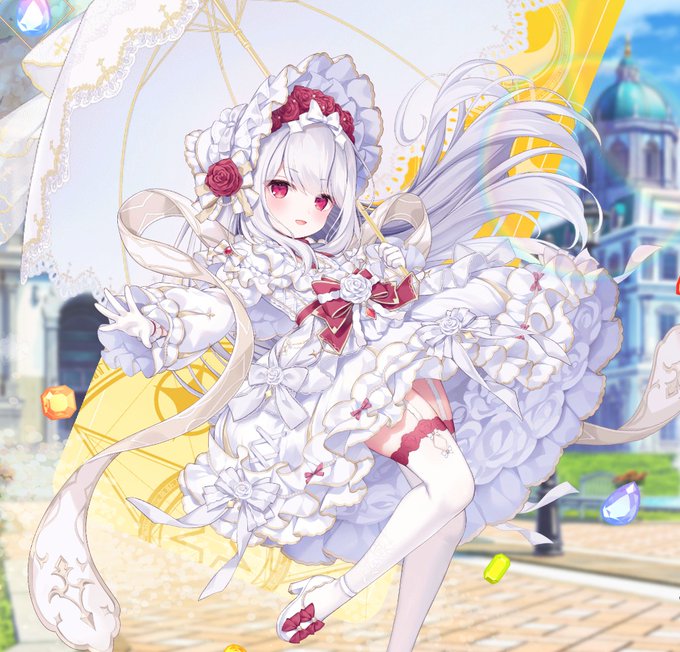 ジュエリー見てたら描き込みエグすぎてドン引き(良い意味)した。 フリル・リボン・装飾の絵描き3大地獄がこれでもかと使われていて最早イラストレーターに対する拷問。