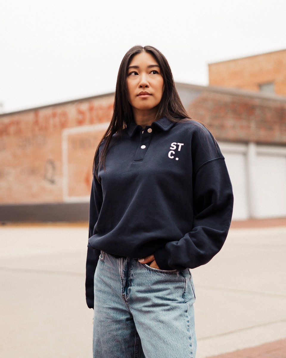 thesoftlab's tweet photo. 🖤 the kind of piece that makes cold mornings feel easy. 
the stc. polo sweatshirt — structured, soft, and built for the season ahead. 
🛒 shop the collection: https://t.co/JWXy83p3Ef https://t.co/q1Gw3bJ3BO