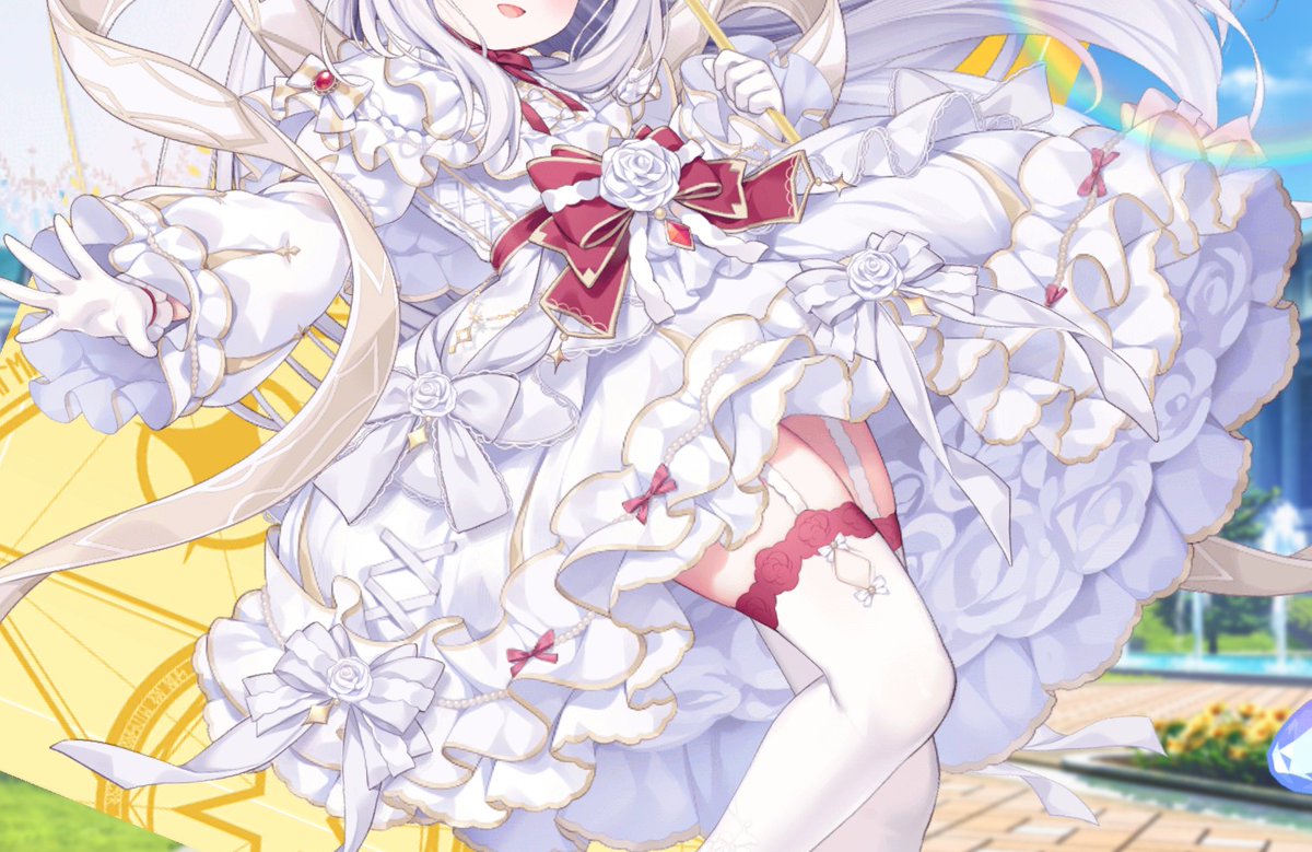 ジュエリー見てたら描き込みエグすぎてドン引き(良い意味)した。
フリル・リボン・装飾の絵描き3大地獄がこれでもかと使われていて最早イラストレーターに対する拷問。 