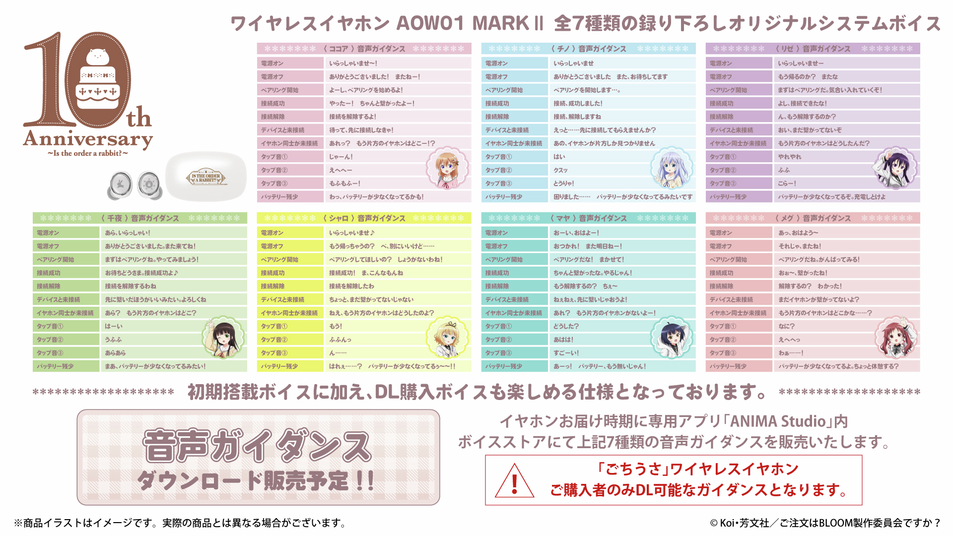 ご注文はうさぎですか？ONKYOワイヤレスイヤホン チノバージョン 新品未開封品 G4ehpsba8AANMfL.jpg:large