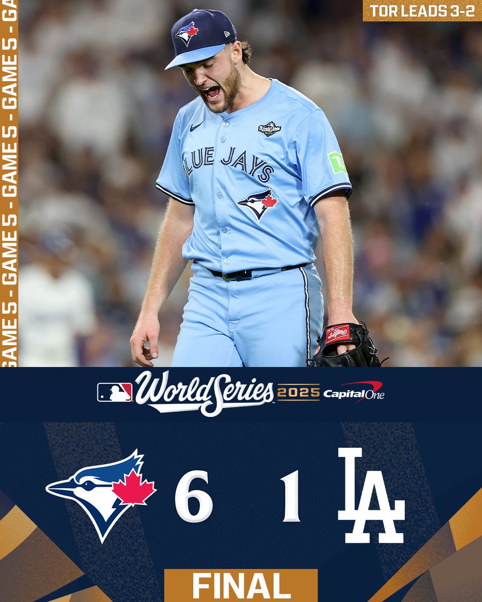 TORONTO IS ONE WIN AWAY! #WorldSeries
