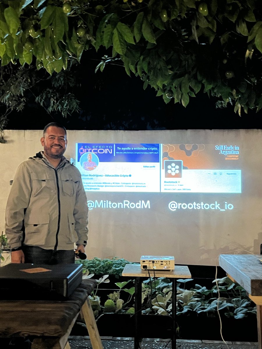 Presentes con el buen <a href="/MiltonRodM/">Milton Rodríguez - Educación Cripto</a> <a href="/rootstock_io/">Rootstock</a>