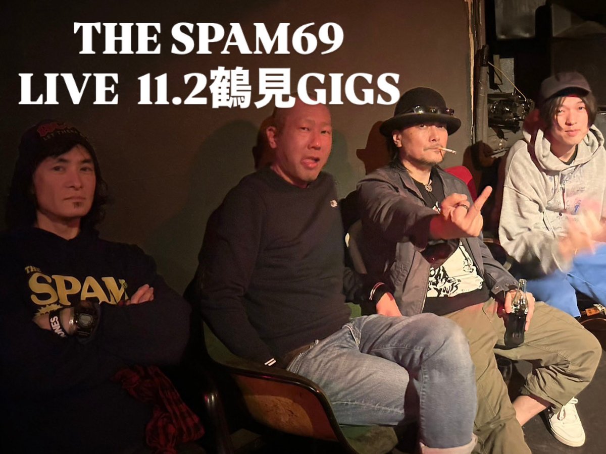 junspam69's tweet photo. 11.2来日いたしまする〜めちゃ沢山バンドでまする〜是非暴れに来てです〜m(__)m
#THESPAM69 #JUNSPAM
 #小高SPAM 
#ユタSPAM
#BAND #rock #punkrock #ザスパムロック #MysticRecords
#MRSKOR
#マイクロジャースショー 
#ラジオ
#tokyomusic  #spam69 #thespam69  #バンド #ROCK
#ロック #punk https://t.co/abzVkcUCZX