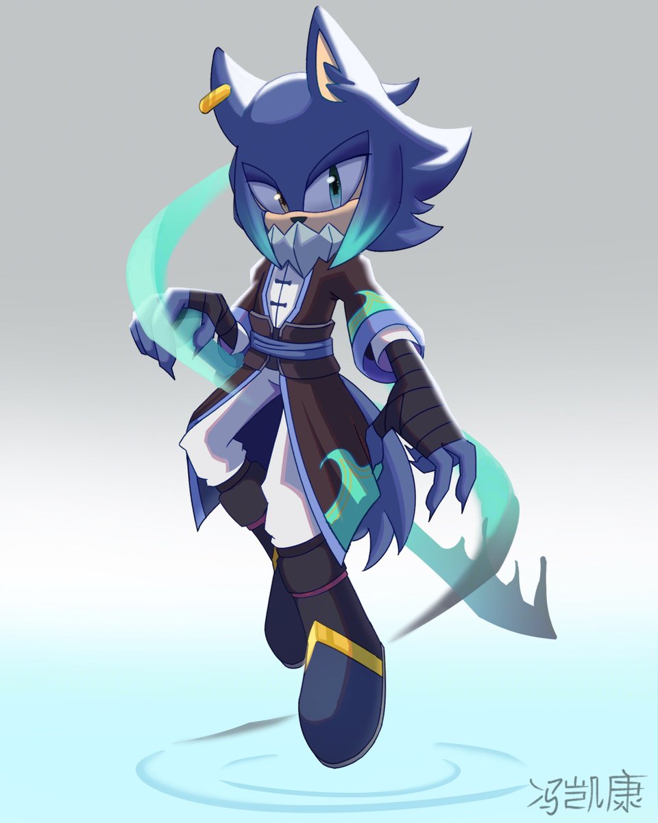 Hai the wolf's redesign. Diving more into the mystical side of things for his design

#sonicoc #SonicTheHedgehog