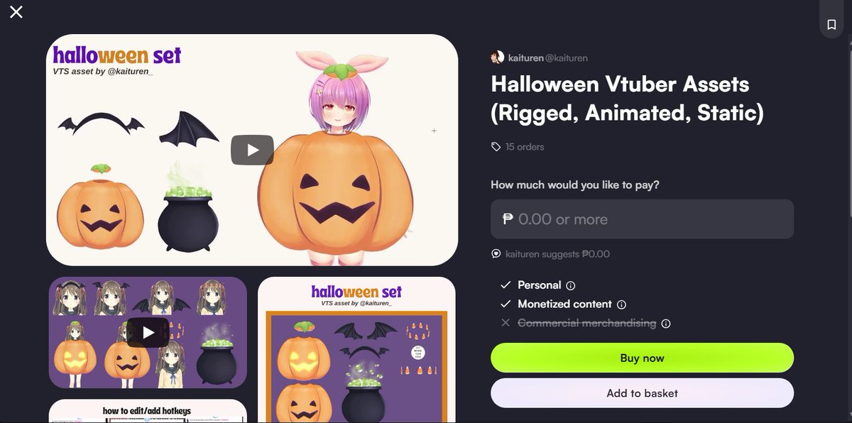 kaituren_'s tweet photo. still looking for free halloween assets?

look no further! link below https://t.co/93fzUueNhk