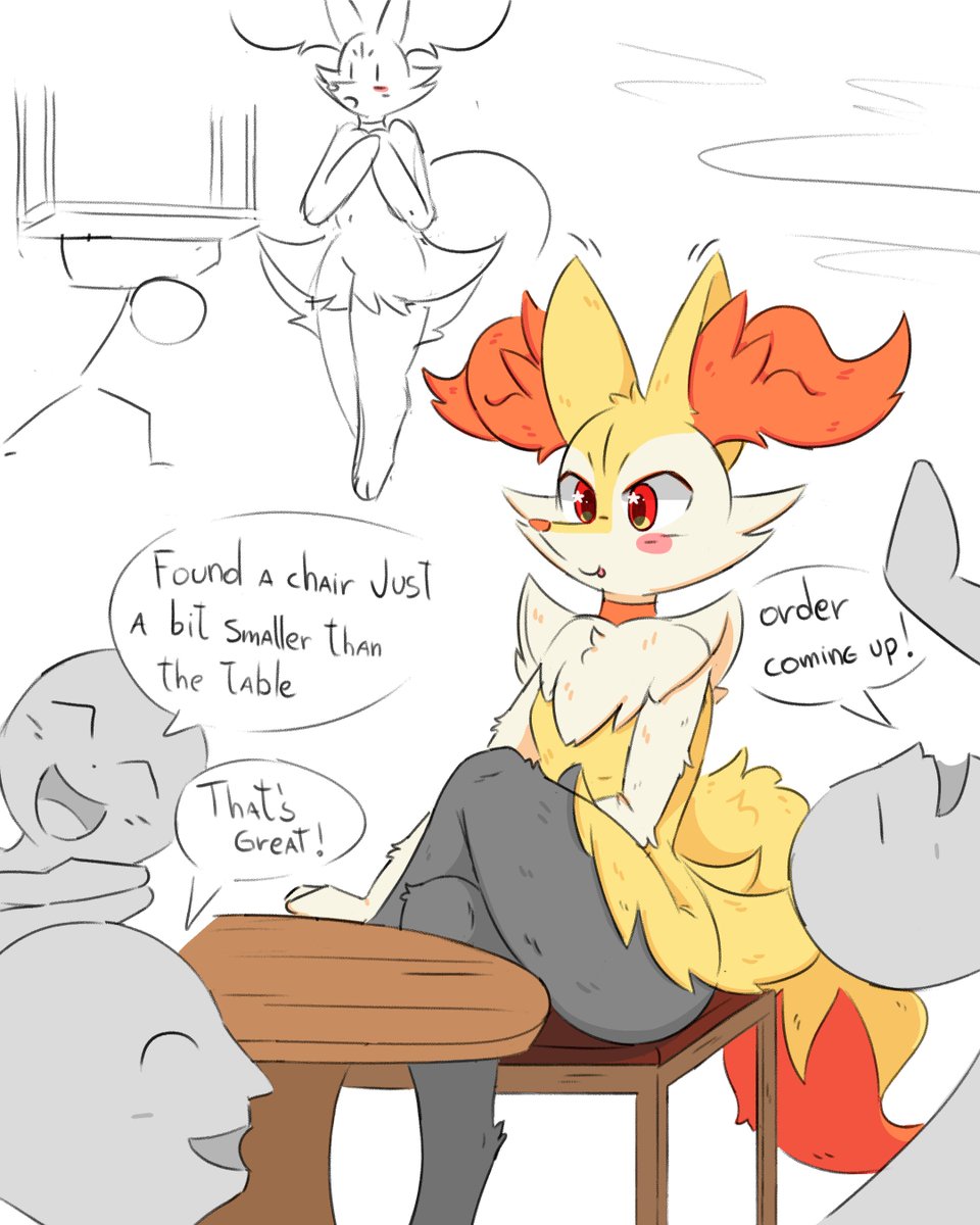 Se1tDraws's tweet photo. A huge Phox deserves the best service! https://t.co/ZYFJvsRy6x
