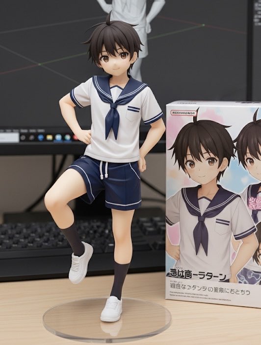 カワイイ短パンセーラー服の男の子✨✨
#AIart