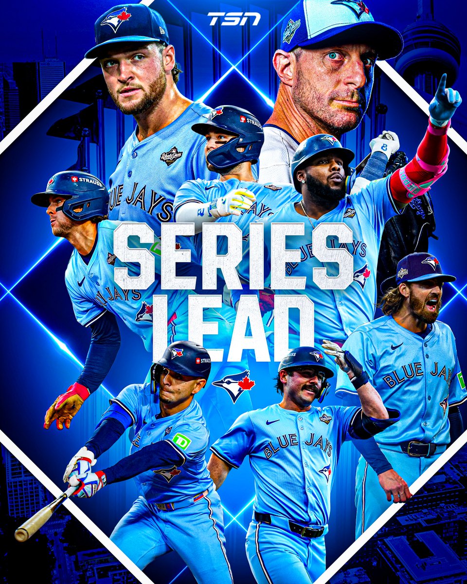 THE TORONTO BLUE JAYS TAKE A 3-2 SERIES LEAD IN THE #WORLDSERIES