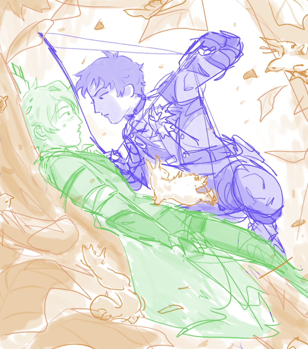 A quick doodle since The Scout Is Almost Here,,, :D #midoyuzu #みどゆづ