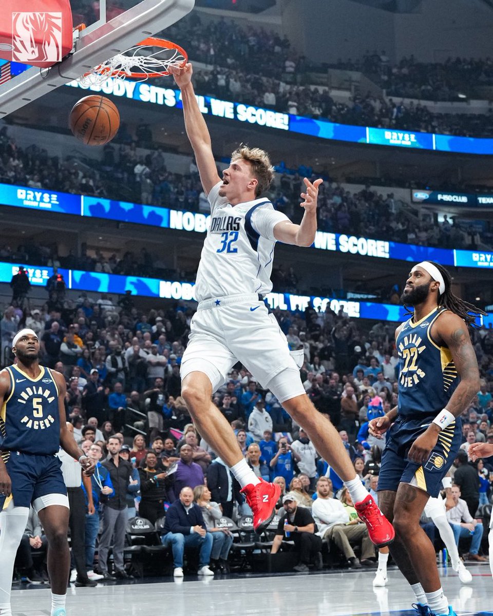 Triunfo súper luchado de los Mavs ante Indiana.

Empezaron muy mal, se lesionó Anthony Davis en el primer cuarto y se recuperaron gracias al banco con Brandon Williams a la cabeza.

Gran 4C de Cooper Flagg.

2-3.