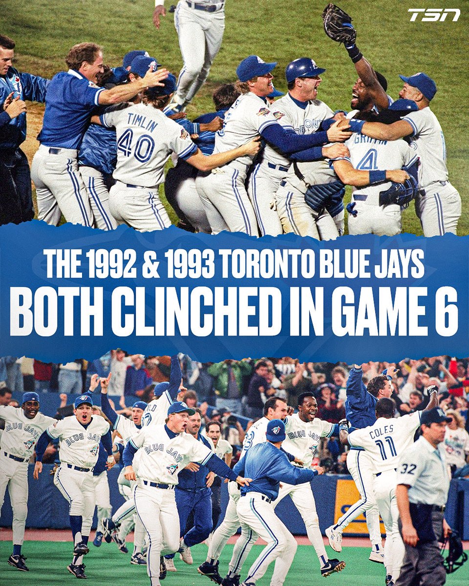 Up 3-2 heading into game 6…safe to say it’s gone well for the Jays in the past 🏆

Will they do it again this year? 🤔