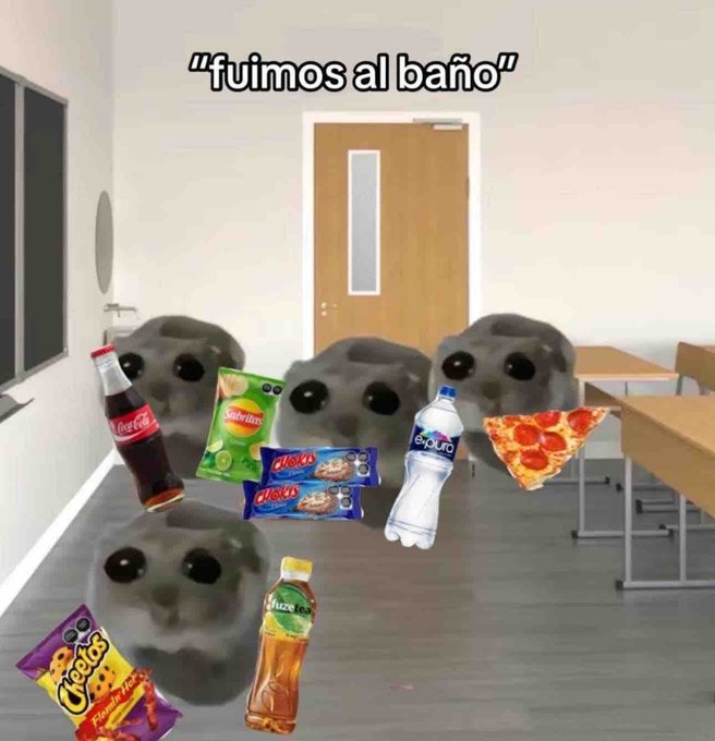 flanchota's tweet image. - la profe: donde estaban?

- mis compas y yo: