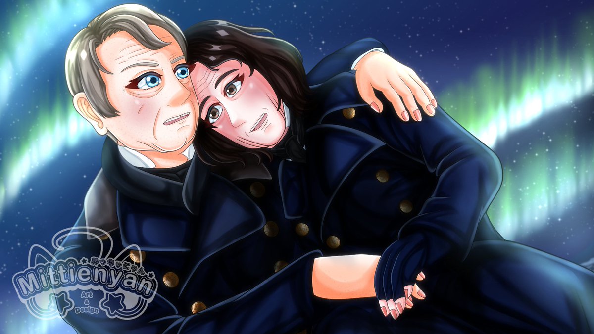 michiruze's tweet photo. Warmth beneath the Northern Lights.
#fitzier piece done in the artstyle of BL games~ https://t.co/GQbLoU8WIR
