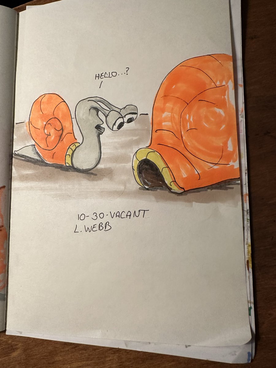 MLWebb's tweet image. #inktober2025 Day 30: Vacant