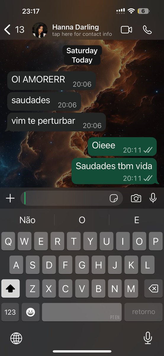 SnapOut_Math's tweet image. Motivos que me fazem amar a @prismaticakaty ? Ela me mandar mensagem única e exclusivamente pra me perturbar pq tá com saudade. Me perturbou? Sim. Gostei? Claro. Love you, my favorite big shoe ♥️