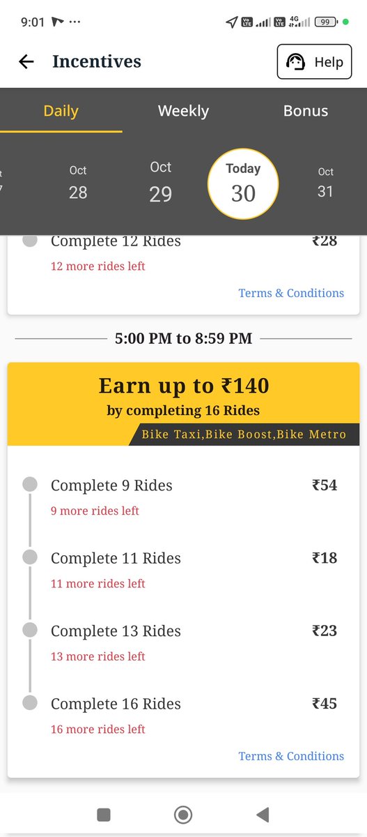 MaaazShaikh's tweet photo. @rapidobikeapp aisa incentive structure dene se acha band karde incentive https://t.co/7pZ9bFL7Ga